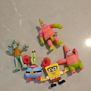 SpongeBob SquarePants Colorful Action Figures Set